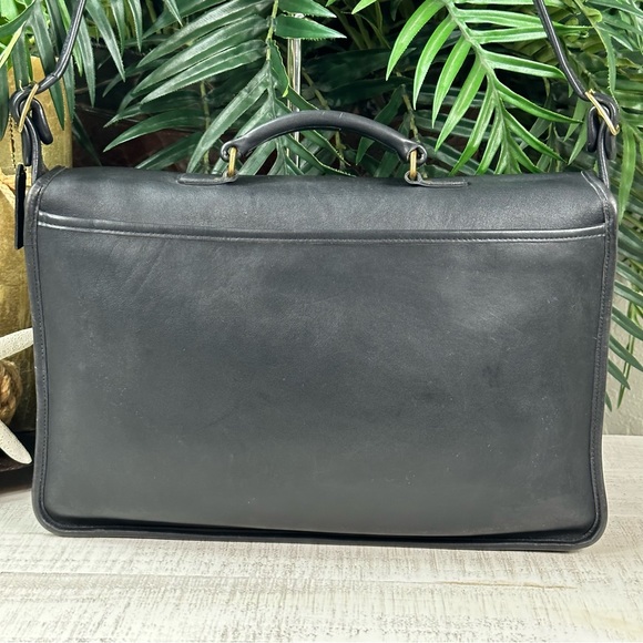 COACH - Metropolitan Legacy Black Leather Briefcase Laptop  L4C-5180 - Picture 4 of 15